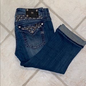 Miss Me Cuffed Capri